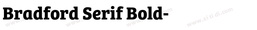 Bradford Serif Bold字体转换
